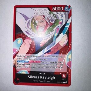 Silvers Rayleigh Leader OP12-001 - Legacy of the Master - One Piece TCG